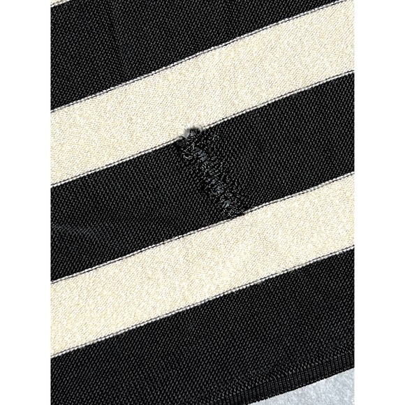 St. John Sport black and cream open wool shrug size small - Picture 9 of 10